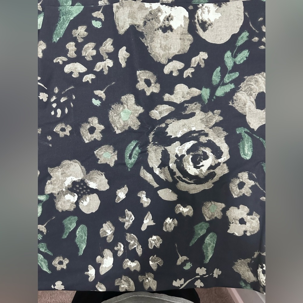 Floral shower curtain